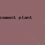 cement plant